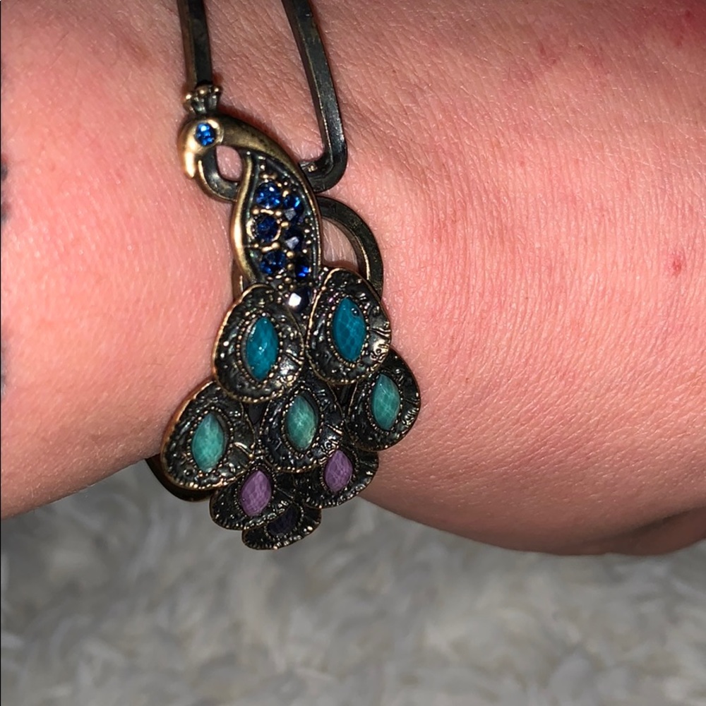 Beautiful vintage peacock bracelet - Picture 7 of 8